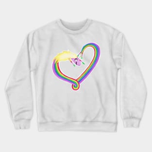 Lady Rainicorn Heart Shape Adventure Time Fan Art Crewneck Sweatshirt